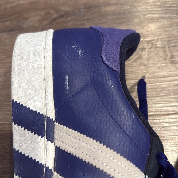 Adidas Superstar ‘Extended Midfoot Stripes - Legacy Indigo’ Size 7.5 - Picture 10 of 13